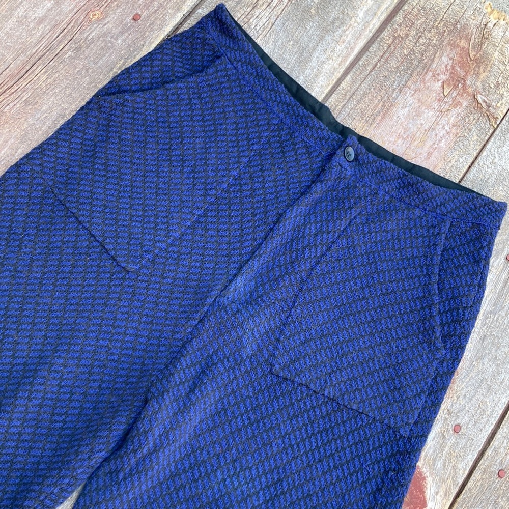 💙 Free People The Cozy Blue Motif Pants - Picture 3 of 9